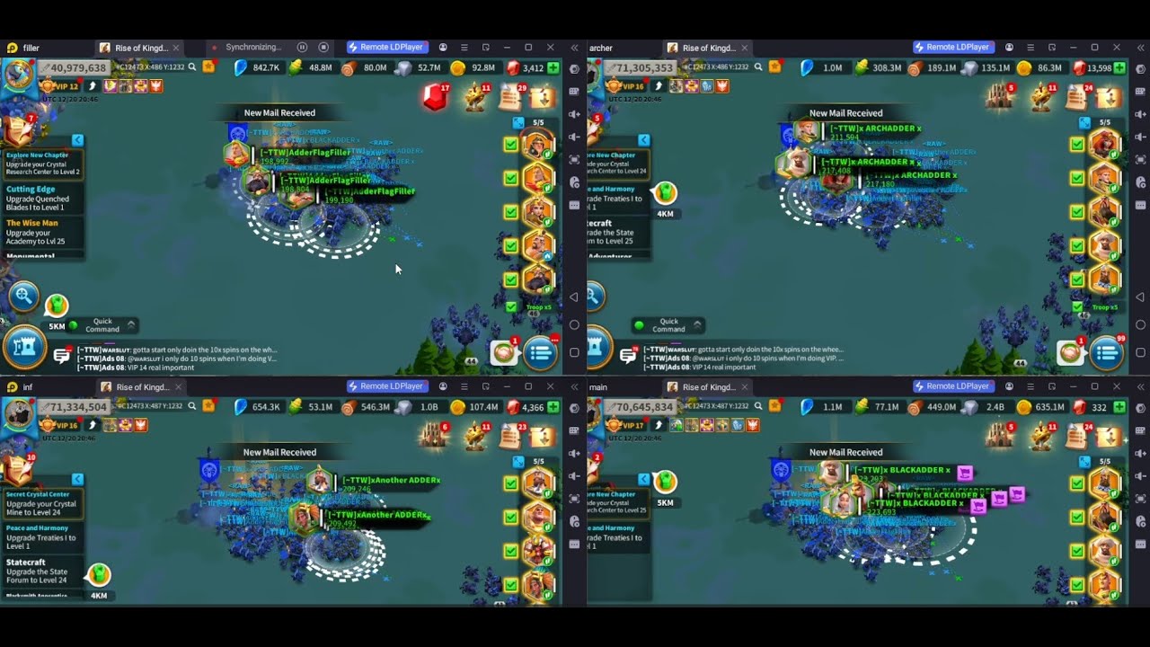 Rise of Kingdom - How to use Sync on LD Player