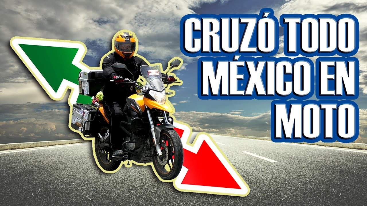 Viajó de Tijuana a Cancún en una ITALIKA V200