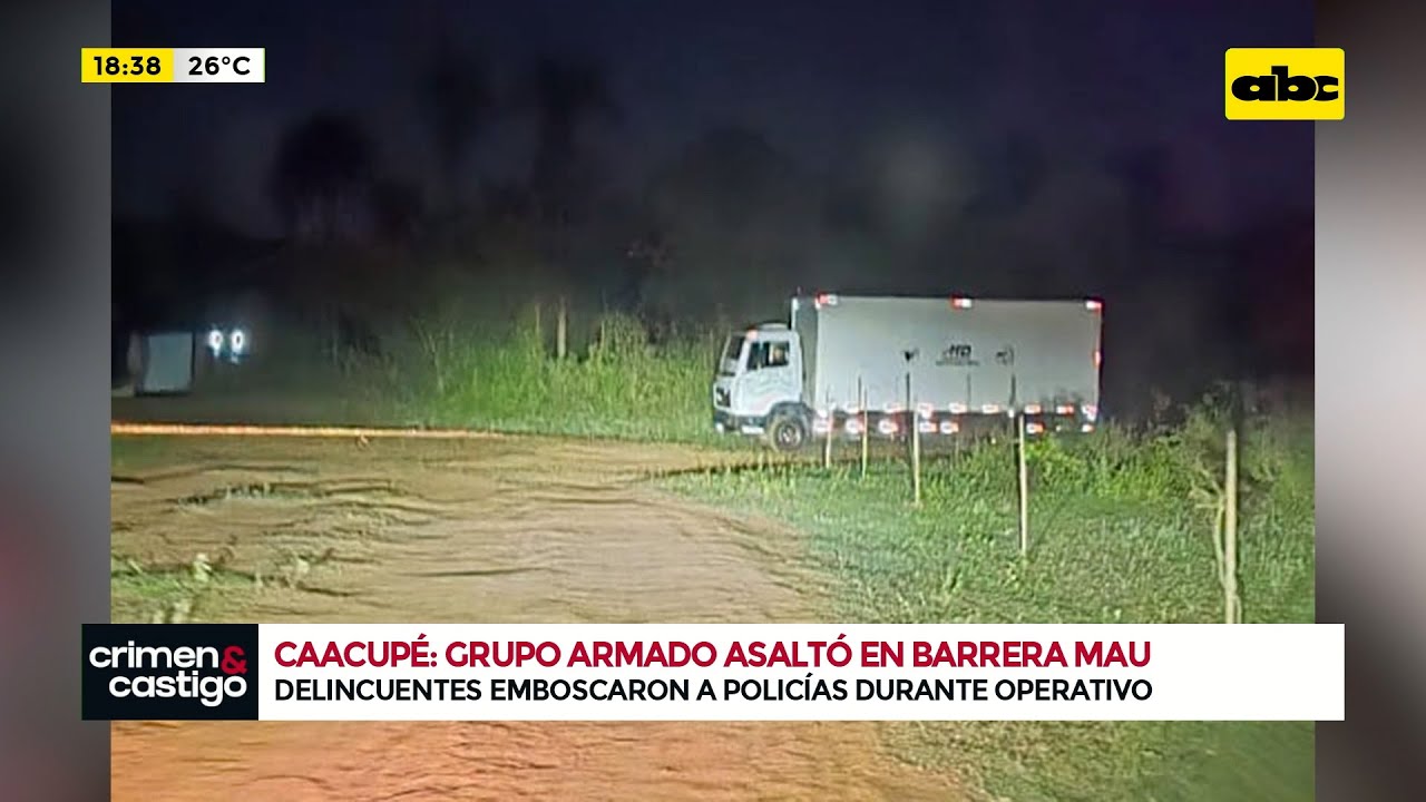 Asalto armado a transportadora en Caacupé: objetivo sería una carga oculta