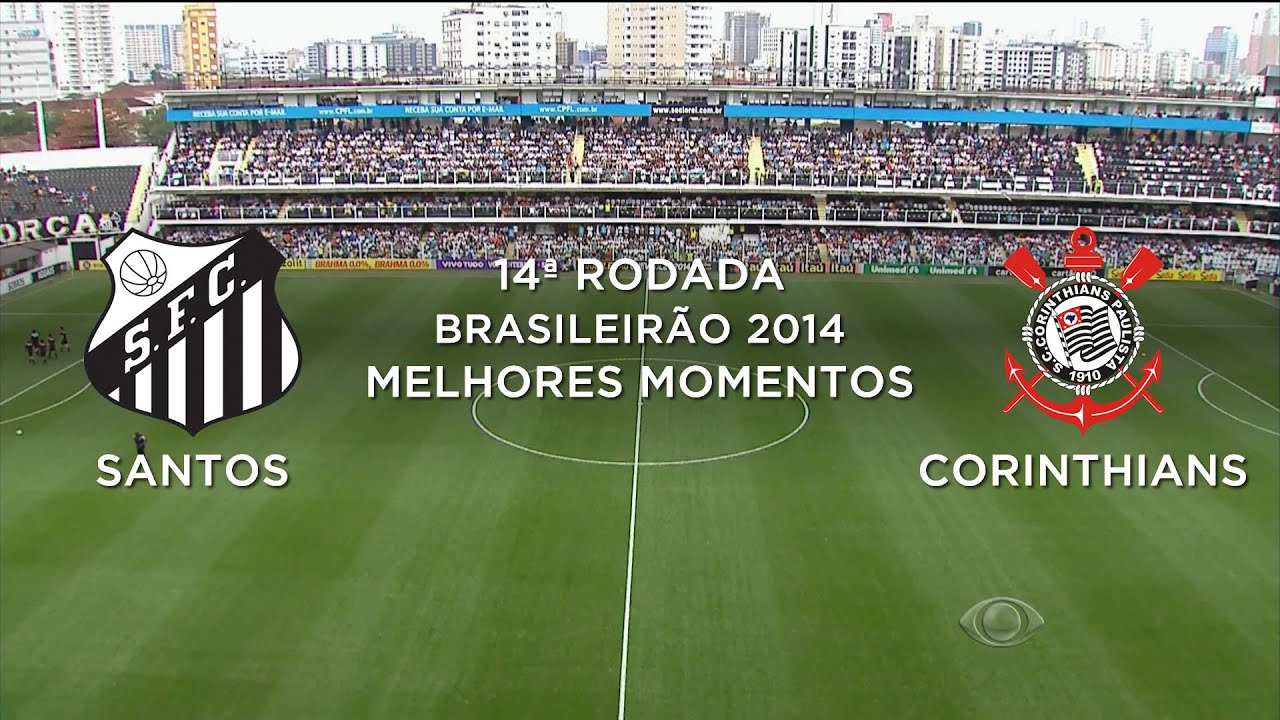Melhores Momentos - Santos 0 x 1 Corinthians - Brasileirão 2014 - 10/08/2014