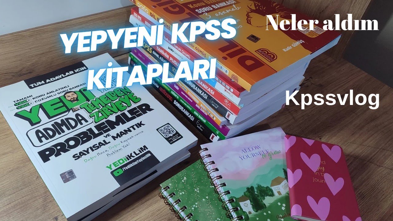YEPYENİ KPSS KAYNAKLARIM &YENİ AJANDAM &  SOHBET  
