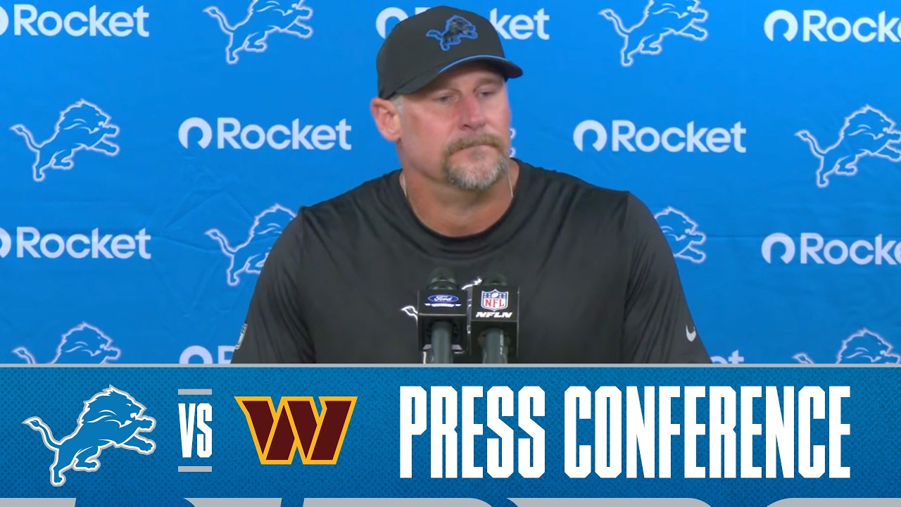 Dan Campbell postgame media availability | 2026 NFL Preseason Season Week 2: Lions vs Commanders