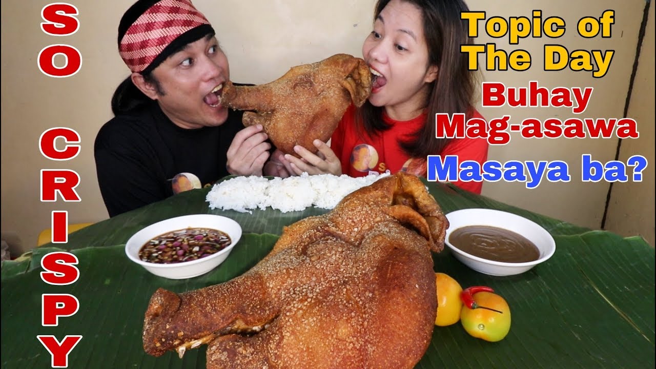 Super Crispy Fried ulo ng Baboy with special suka sawsawan and mang Tomas Pinoy Mukbang!