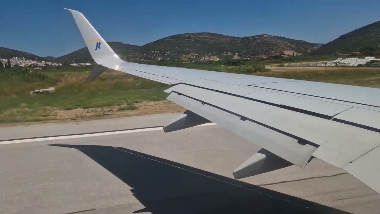 Jettime Boeing 737-800 takeoff from Samos