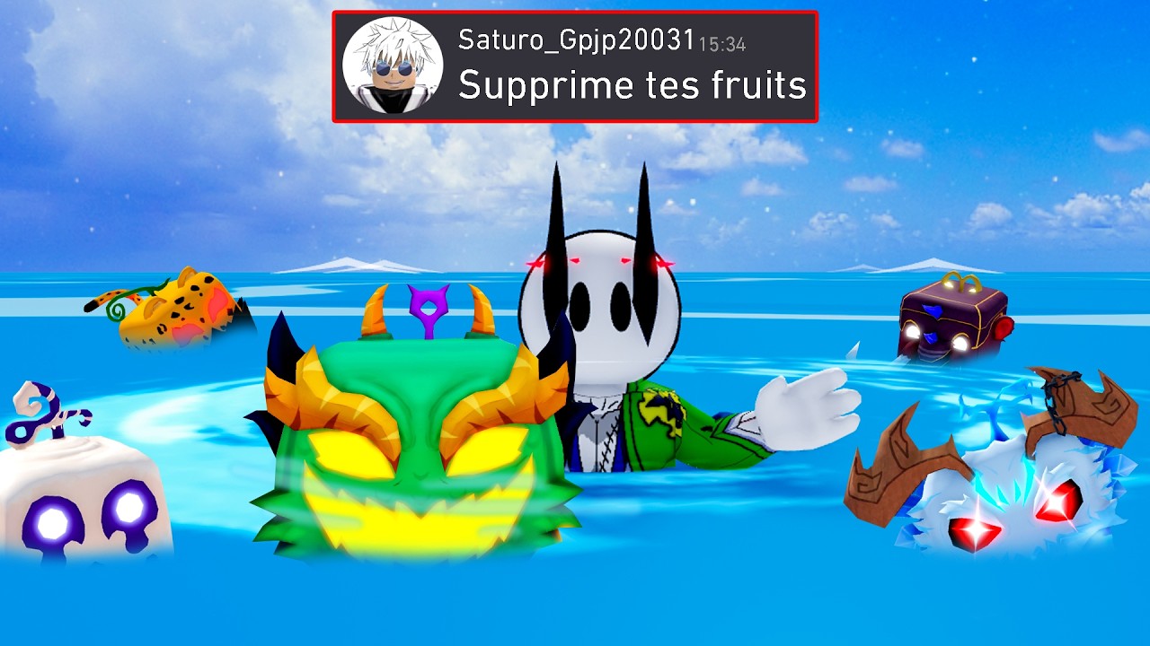 J'ai accepté tous vos défis dans Blox Fruits… (mauvaise idée)