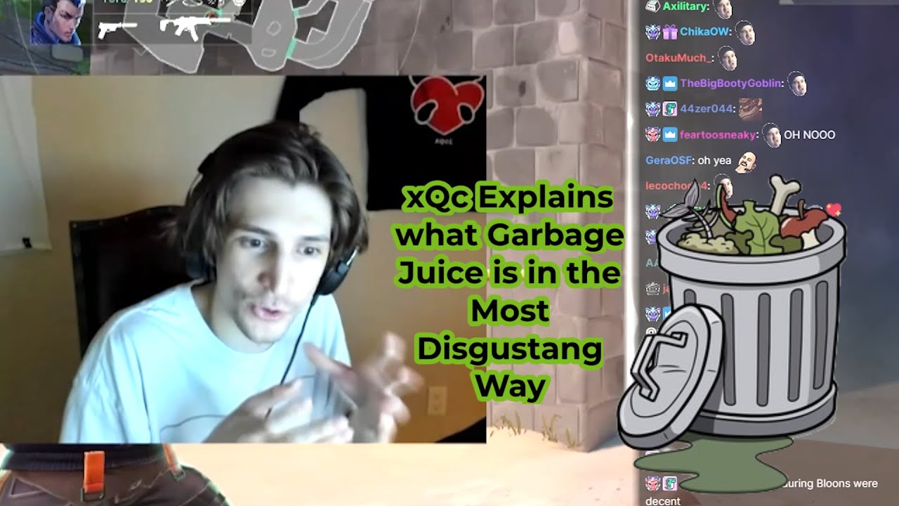 xQc Explains what Garbage Juice is, in Disgusting Ways