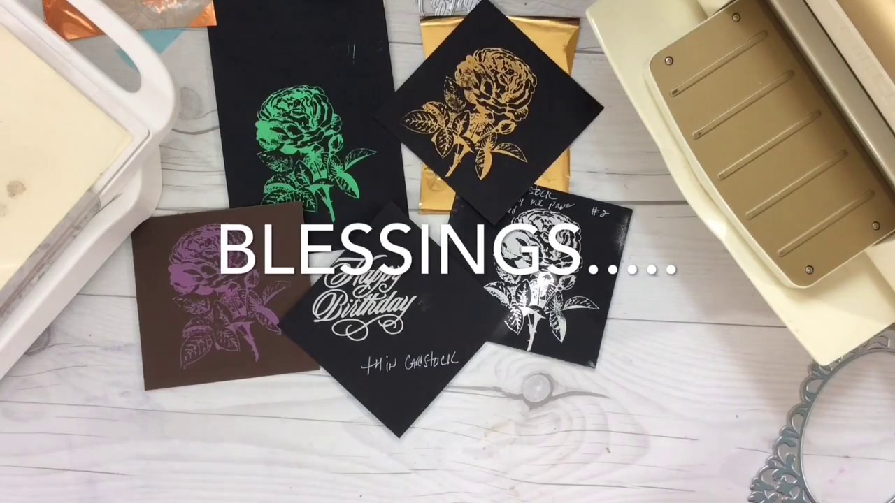 GoPress And Foil Machine (Anna Griffin):  Hot Foiling Stamps