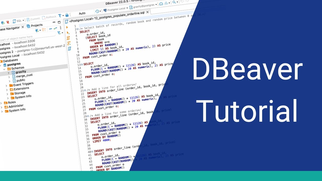 Учебное пособие по DBeaver — как использовать DBeaver (редактор SQL)