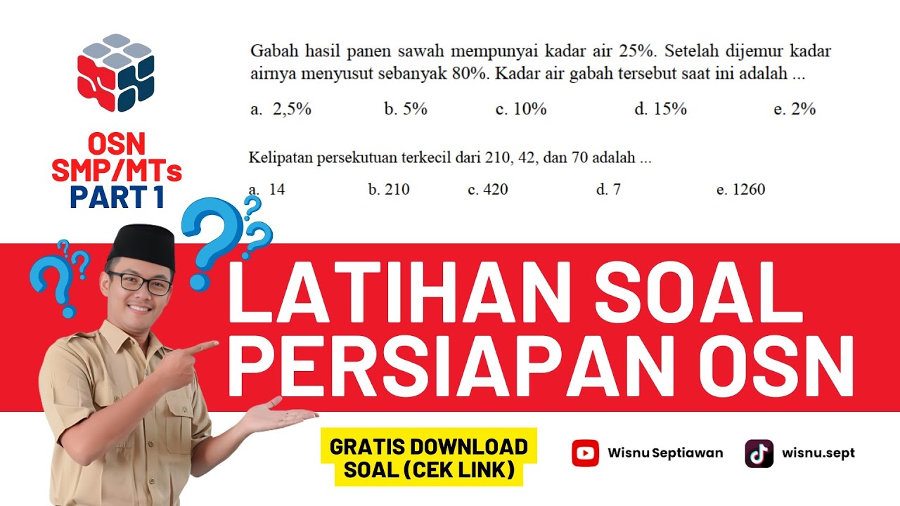 Latihan Soal OSN SMP 2025 Matematika Part 1 | Bukan Prediksi OSN SMP 2025 #OSN2025