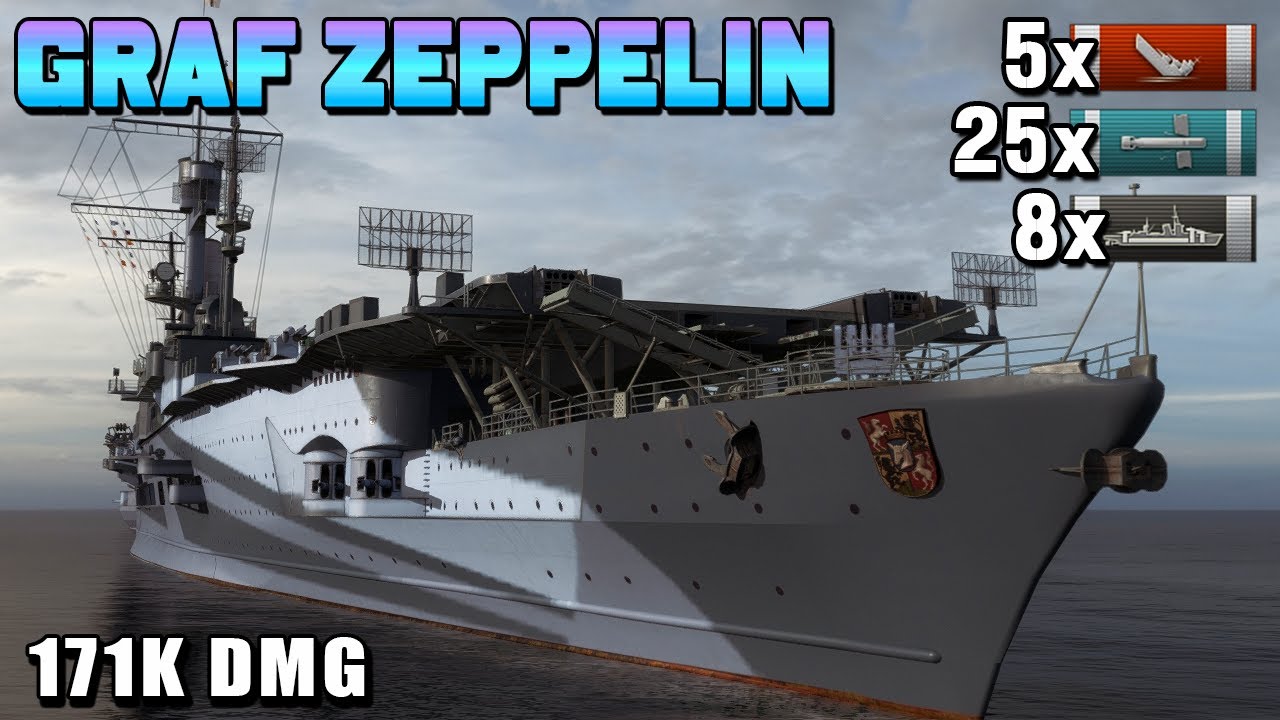 Graf Zeppelin: Cossack annihilated with secondaries