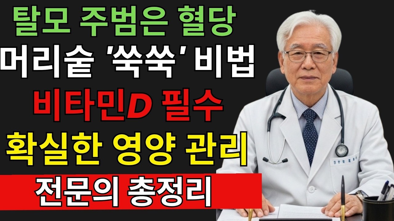 영양제로 머리카락이 굵어질까? 연구로 입증된 탈모 영양제 3가지 (최신 논문 & 복용법) | 노후지혜