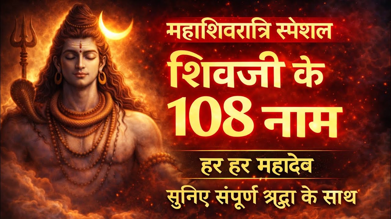 108 Names of Lord Shiva | शिवजी के 108 नाम | Mahashivratri Special | Shiv 108 Naam Full Chant