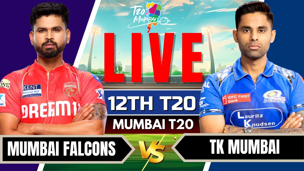 Mumbai T20 Live - SoBo Mumbai Falcons vs Triumph Knights Mumbai North East | Mumbai T20 League Live