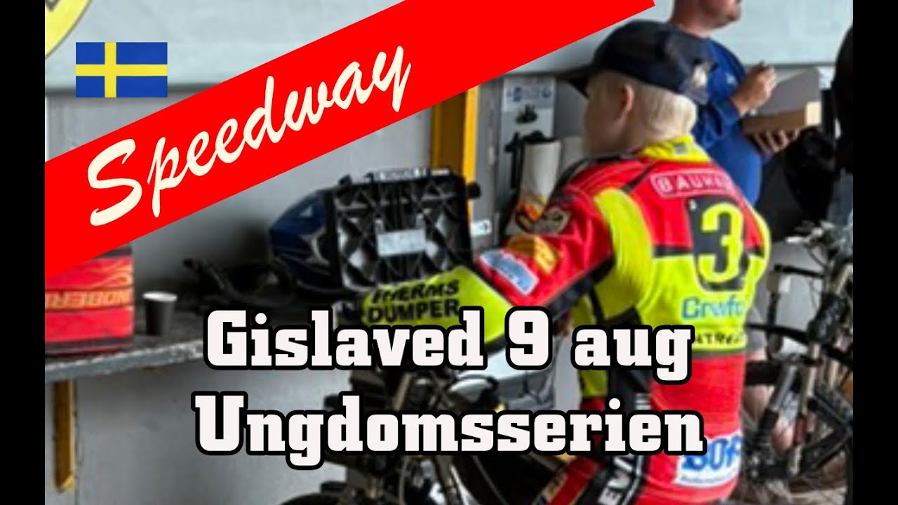 Gislaved 9 augusti 2025 - Ungdomsserien i Speedway