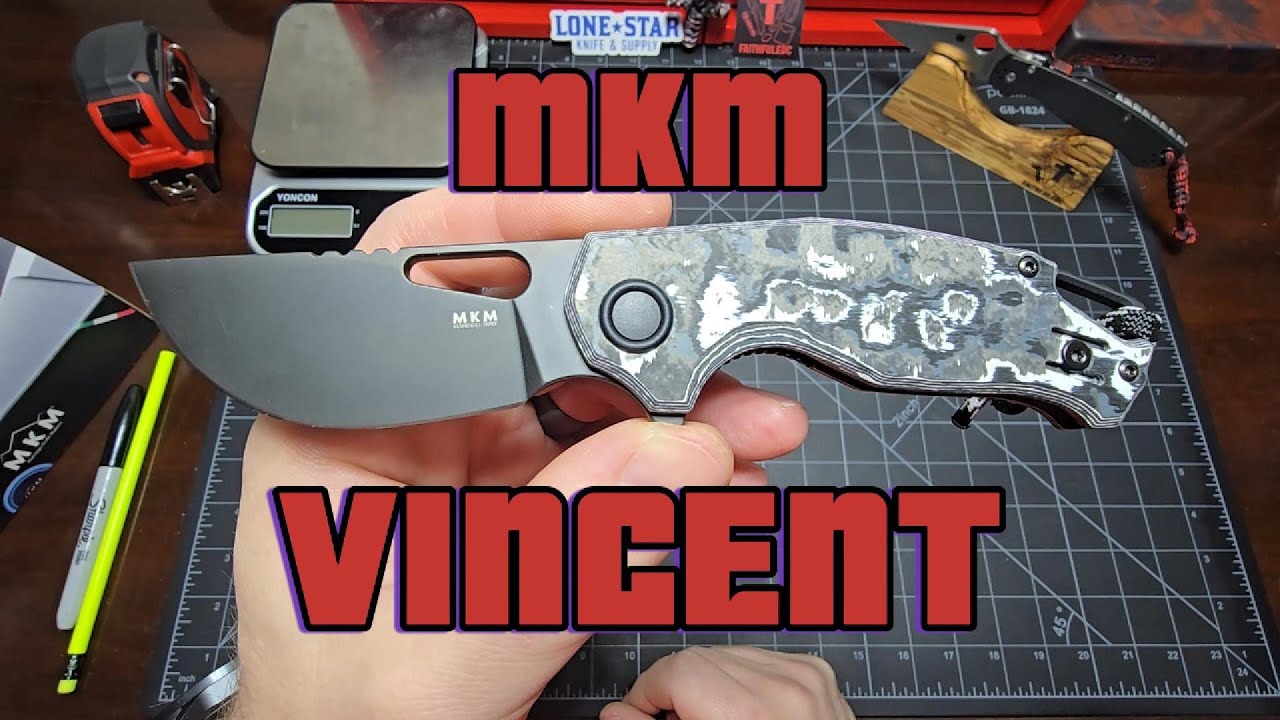 MKM VINCENT - What a crazy cool looking knife with great ergonomics and a great blade shape!!