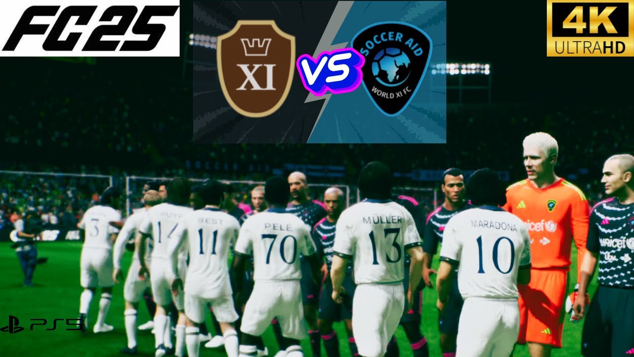 FC 25 - Classic XI vs Soccer AID World XI | 14th March 2025 | PS5™ [4K60] I Best Team Gameplay