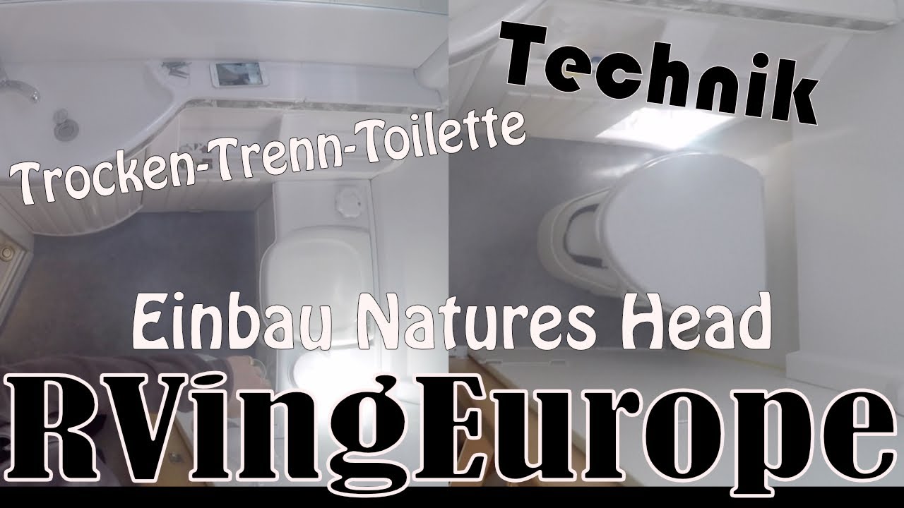 Einbau Natures Head Trockentrenntoilette im Wohnmobil