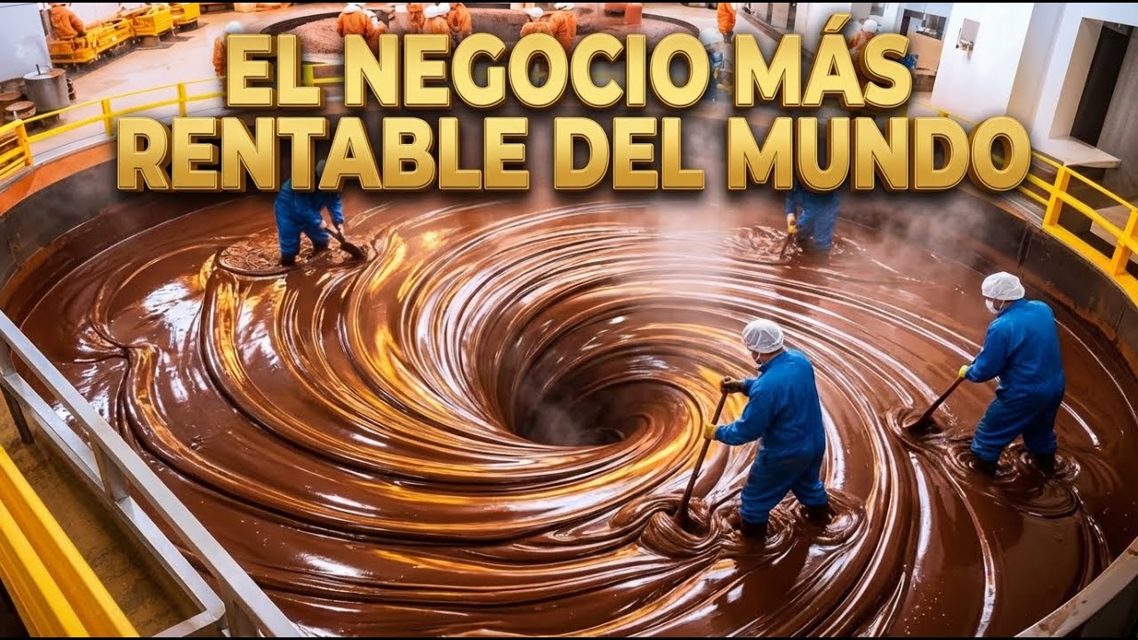 🚀  CÓMO se FABRICA el CHOCOLATE en MEGA FÁBRICAS 🍫 Proceso COMPLETO paso a paso
