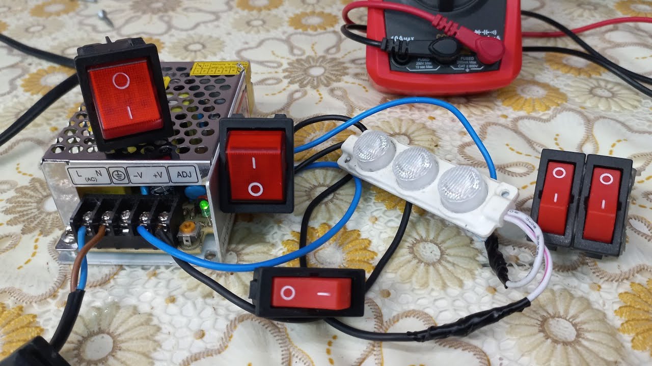 On Off Anahtar (Düğme) Bağlantısı Switch connections Anahtar ile Led çalıştırmak Ev Yapımı El yapımı