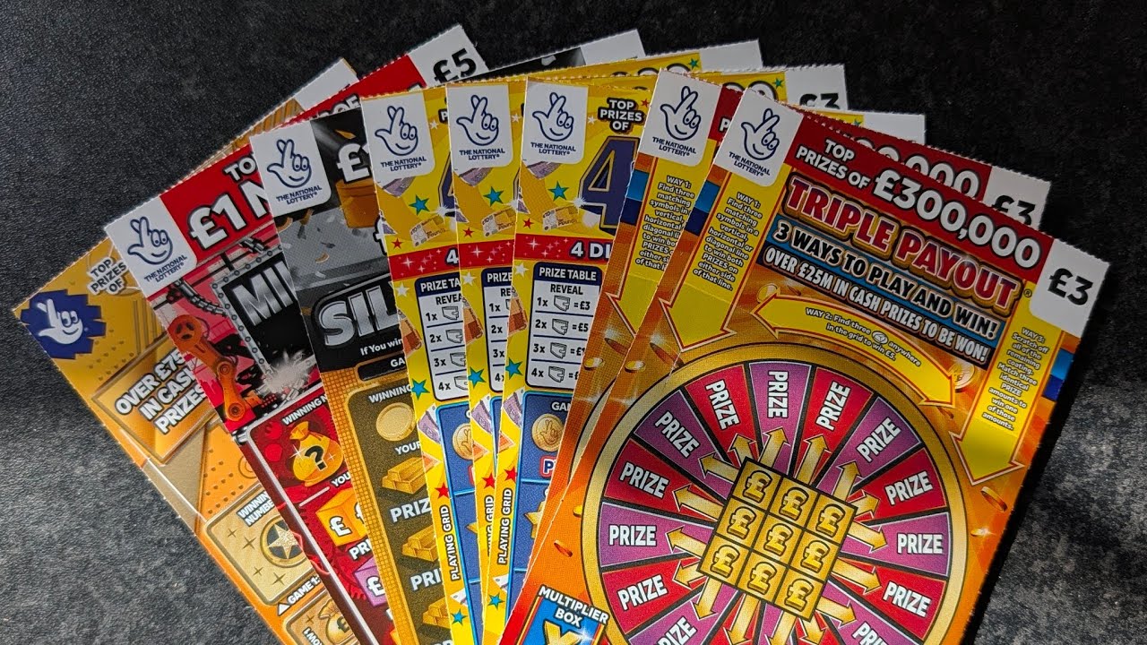 Набор лотерейных скретч-карт Allwyn National Lottery в Великобритании стоимостью 30 фунтов стерли...