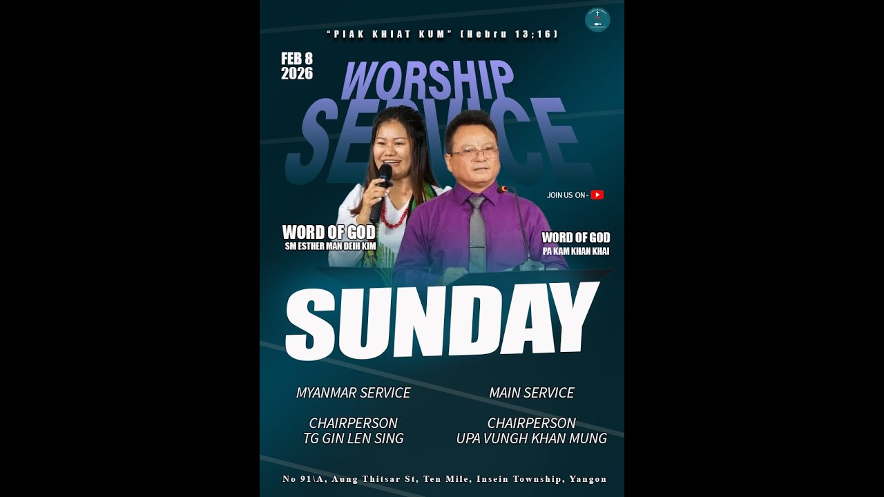 SUNDAY SERVICE  (February 8 | 2026)  MAIN SERVICE | Pa. Kam Khan Khai