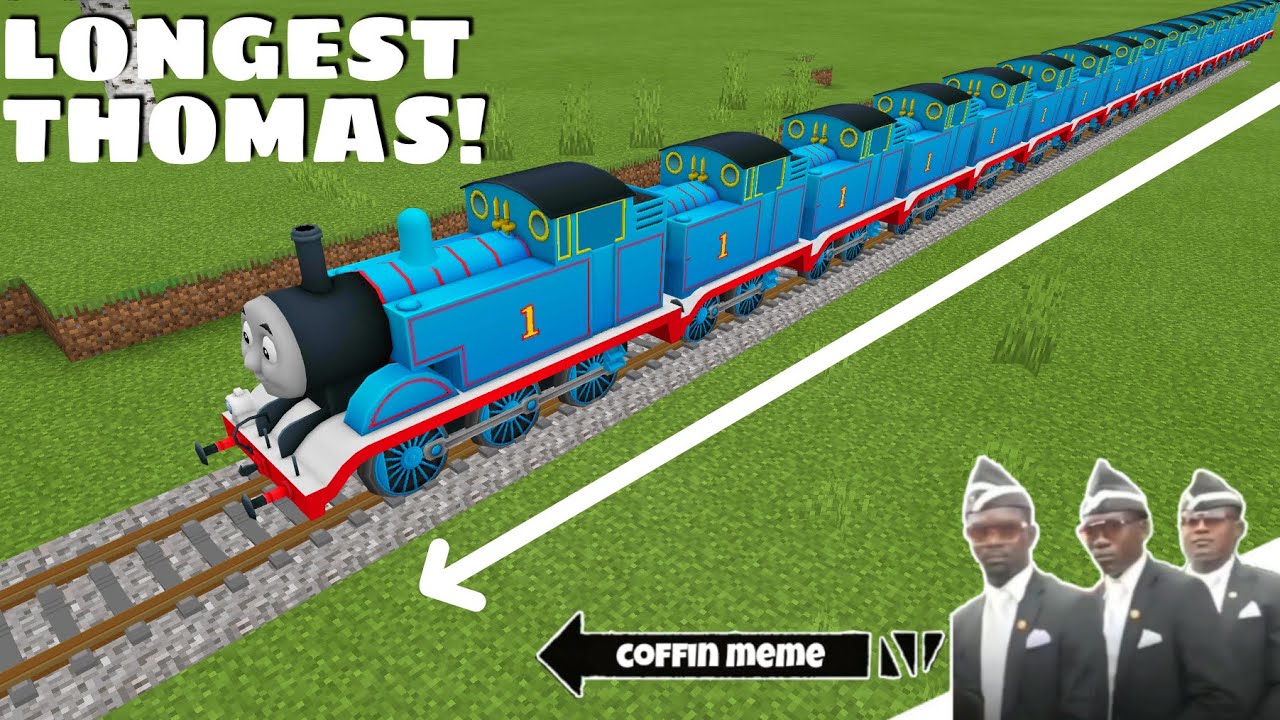 The Longest Thomas Tank Engine Ever in Minecraft - Coffin Meme