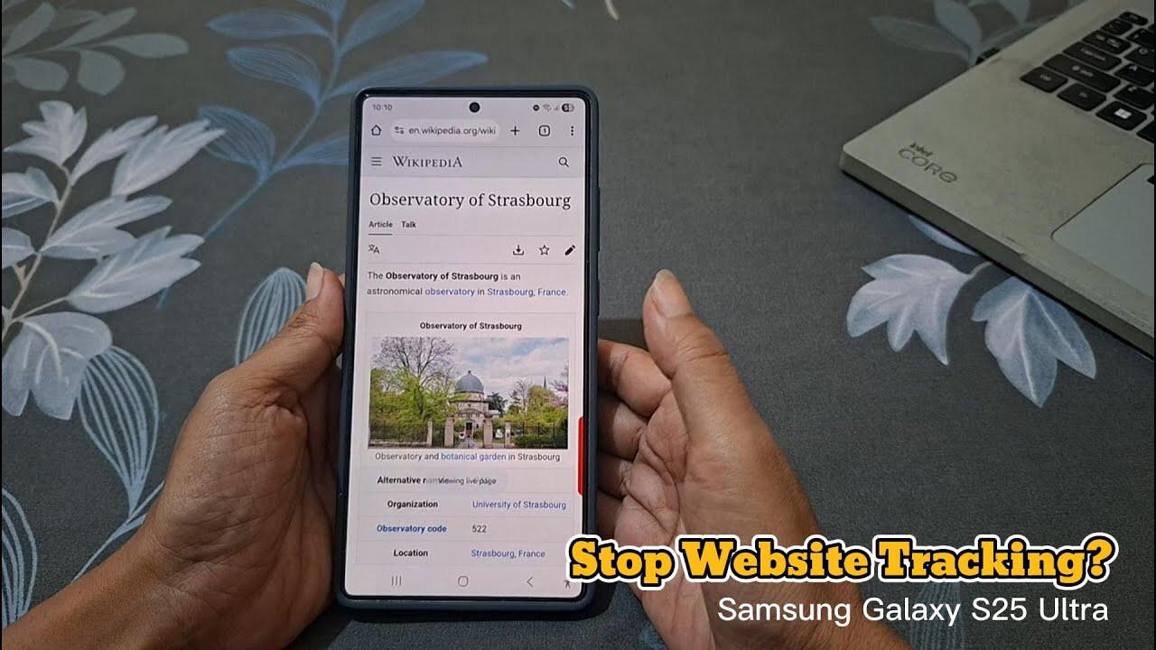 Как отправить запрос на запрет отслеживания в Chrome на Samsung Galaxy S25 Ultra