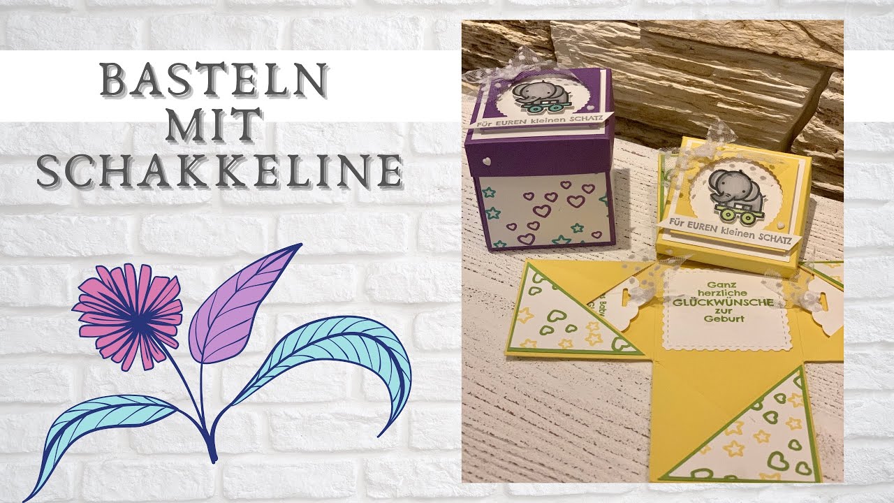 Explosionsbox—„Zur Geburt“ 👶-Verspieltes zur Geburt—Stampin’up