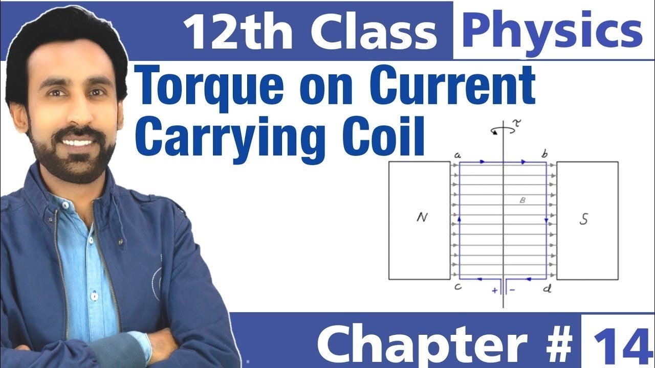 Torque on a Current Carrying Coil || 12th Class Physics - Chapter 14