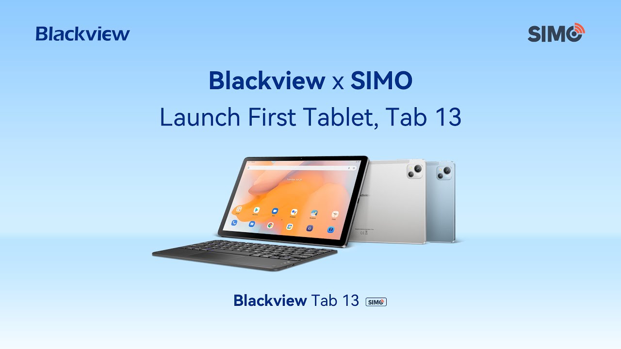 #Blackview #Tab13: Blackview X SIMO Joint to Launch First Tablet Supporting #SIMO Internet