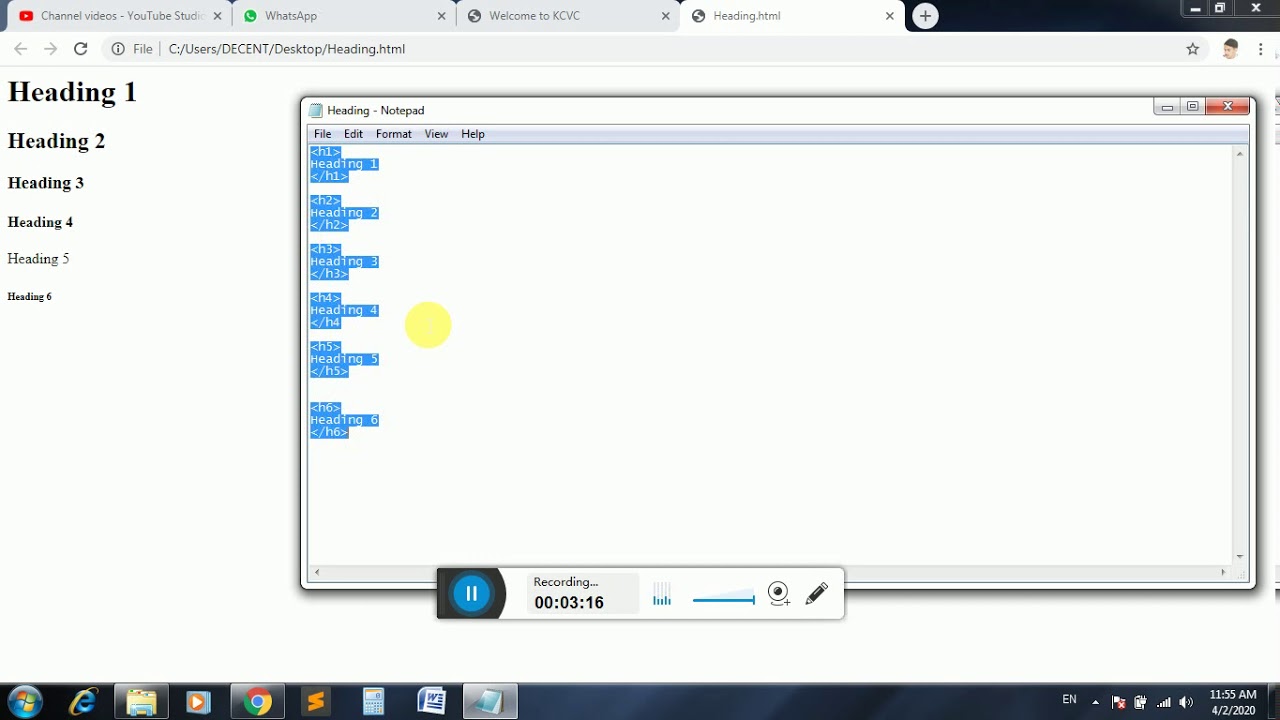 HTML FORMATS WITH PASHTO EXPLAINATION