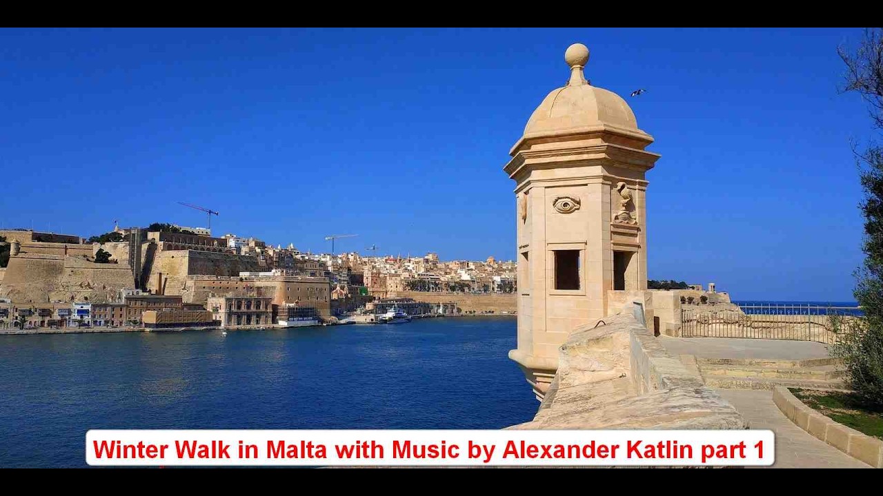 Winter Walk in Malta with Music by Alexander Katlin part 1