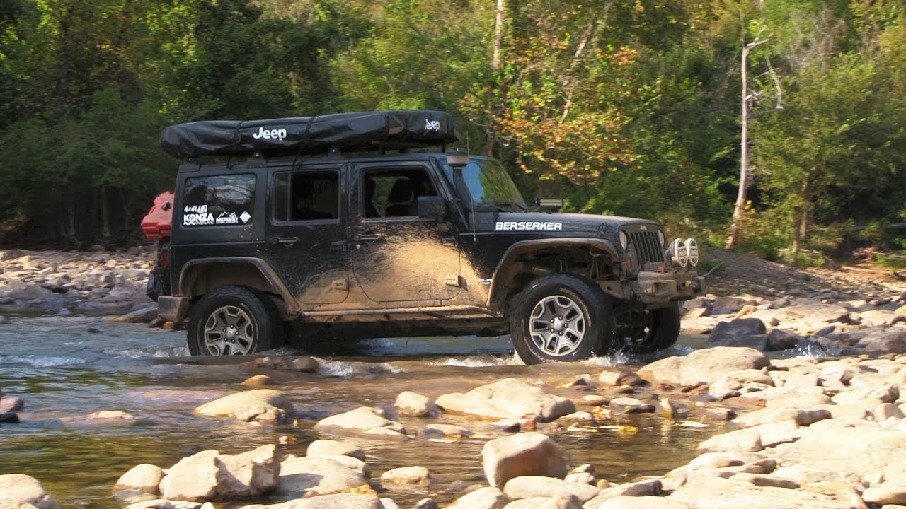 Jeeps Exploring Ozark National Forest