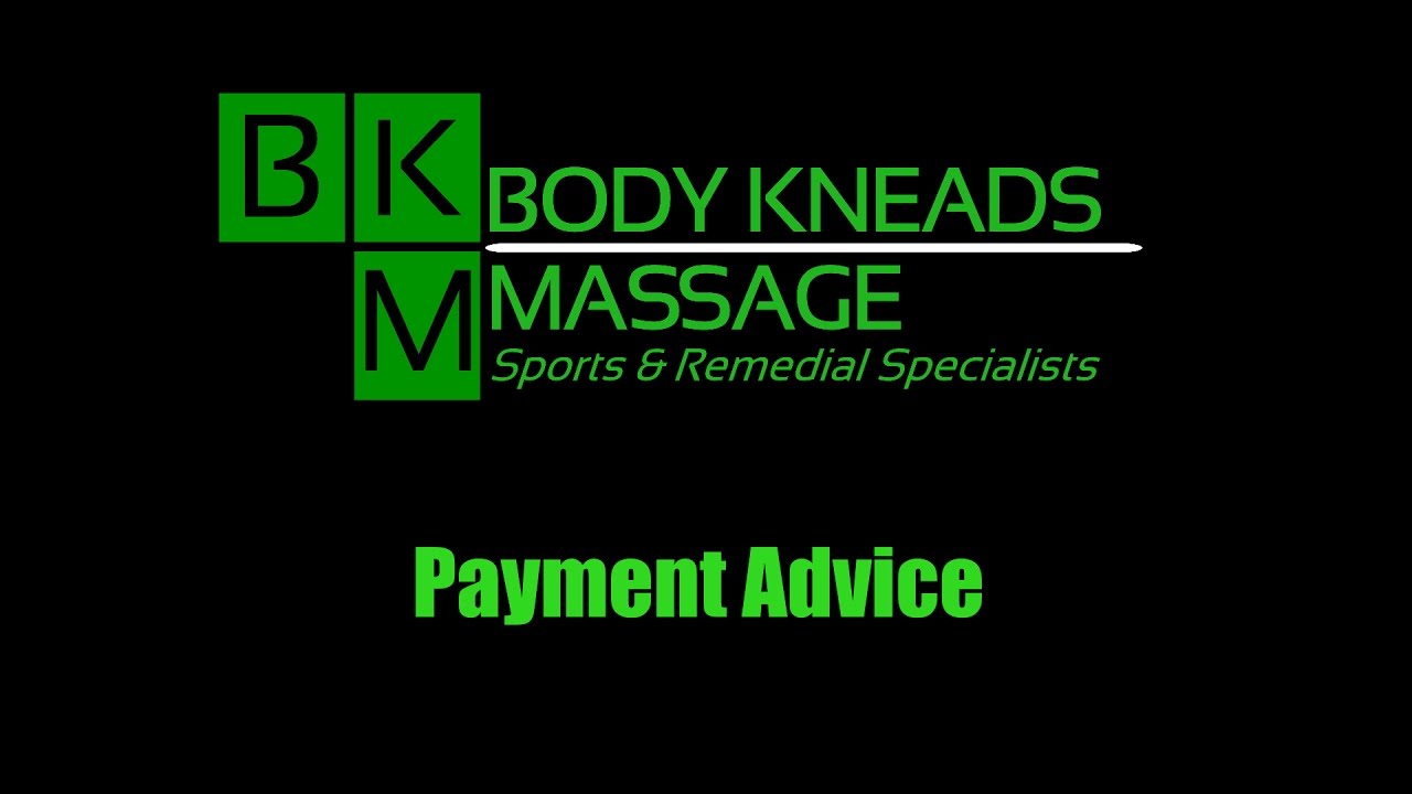 Payment Advice - Massage Business Tips
