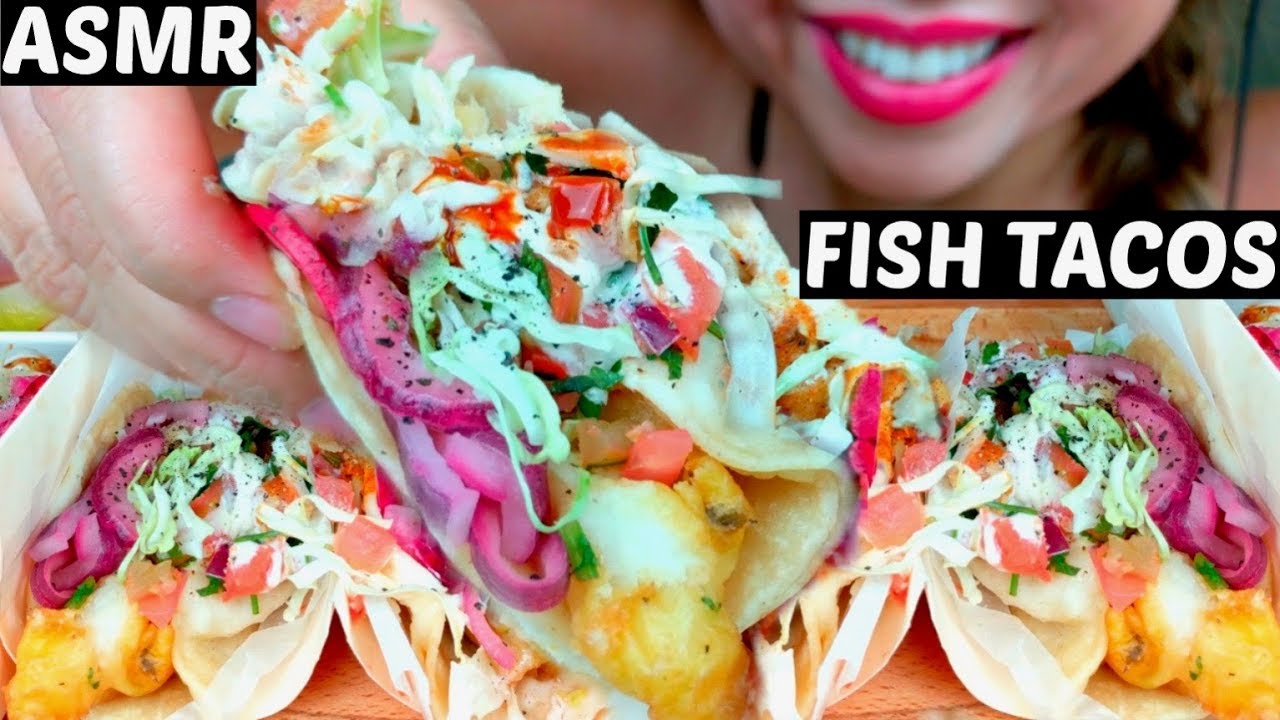 *No Talking* ASMR FRIED Fish Tacos 먹방 MEXICAN FOOD Mukbang *Eating Sounds* suellASMR