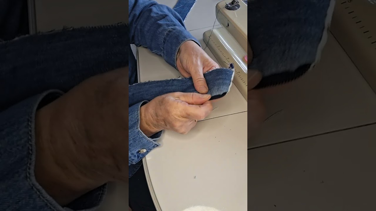 Çanta fermuarı dikimi Upcycle   jeans 
