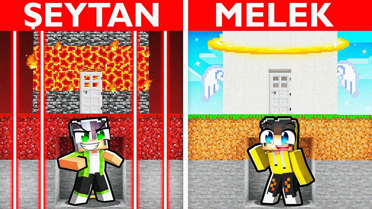 Şeytan Ahmet VS Melek Emirhan Yapı Kapışması Filmi! 😈 | Minecraft