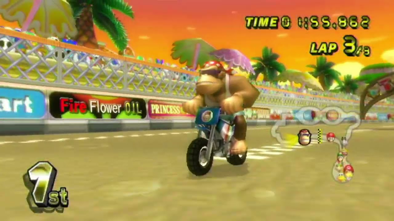 Mario Kart Wii - Funky Kong, Standard Bike L