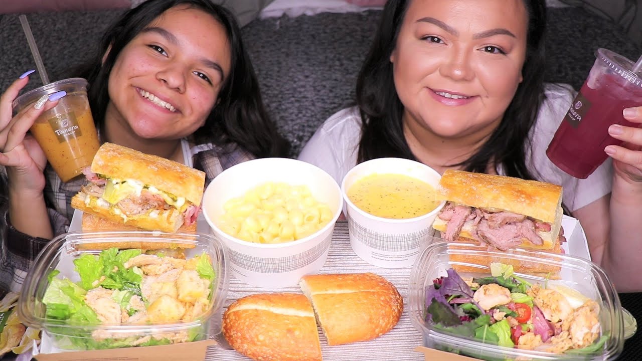 Panera Bread Mukbang (First Time Trying) | AngelaEats