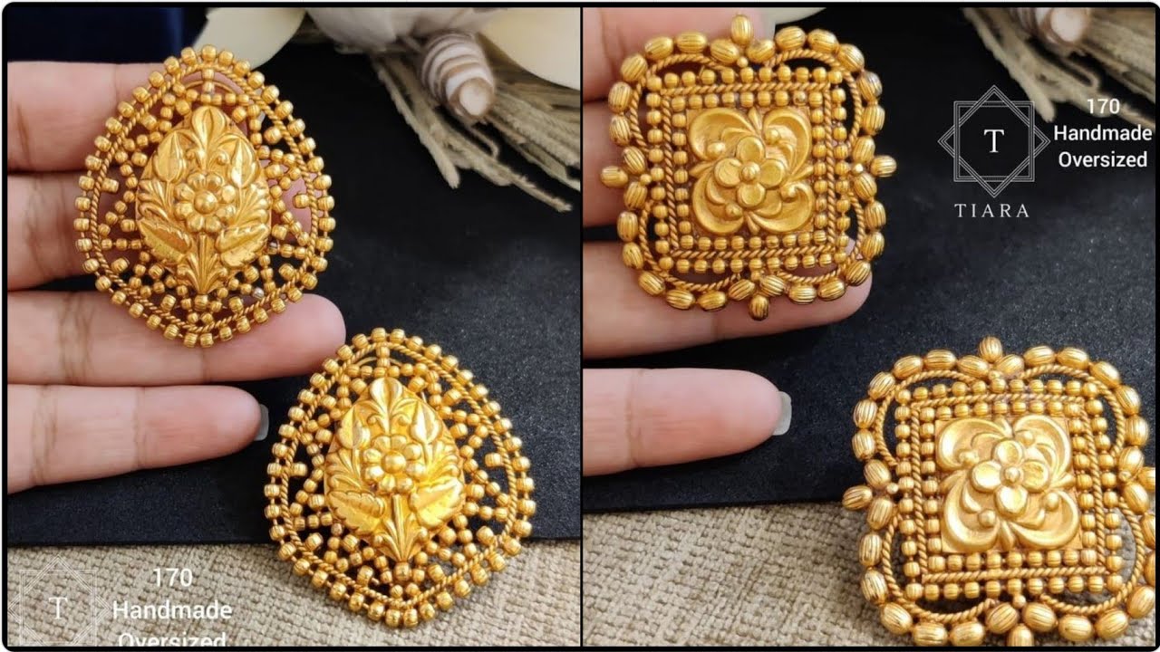 Big Gold Stud Earrings design later collection 2022 designs#its_all_about_fashion_and_craft