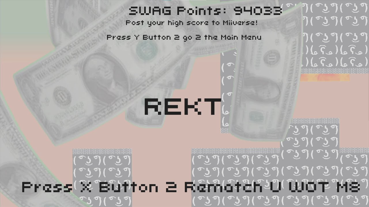 Meme Run High Score WR 94,033 SWAG Points