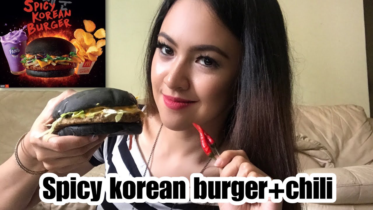 Spicy korean burger tak pedas!!