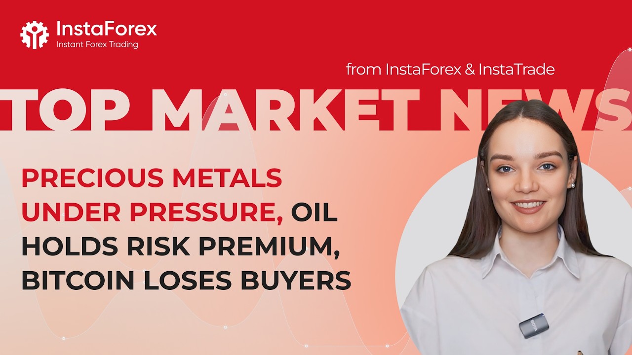 Precious metals under pressure, oil keeps a risk premium, Bitcoin losing buyers