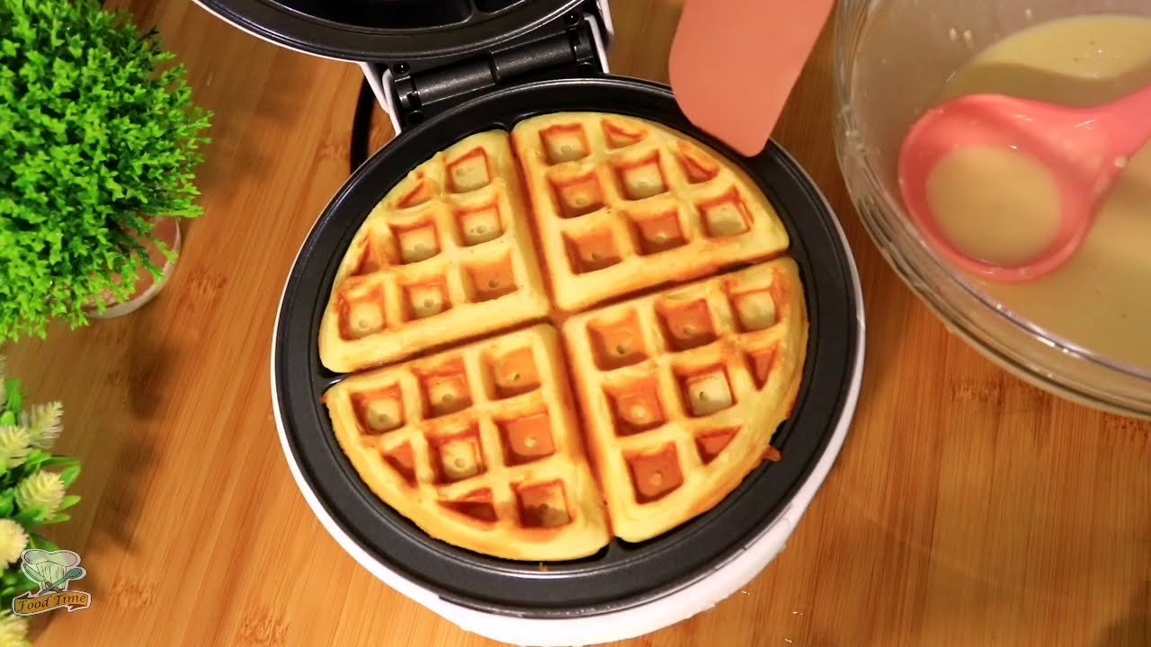طريقة عمل الوافل.. How to make waffles