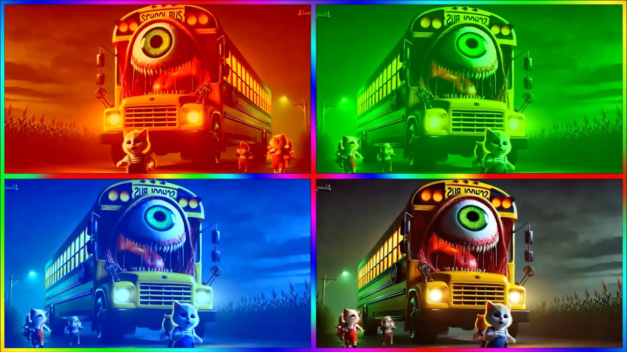 🚌MEGA SCHOOL BUS EATER🎶CoffinDance Song #167