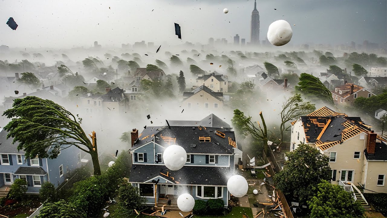 Chaos in New York & Colorado! Massive Hailstorm Destroys Cars & Homes