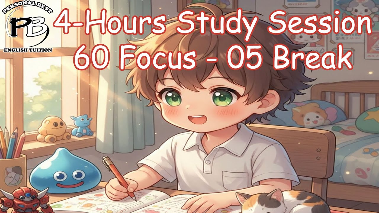 Pomodoro 60/05 - 4Hr Daytime Study Session