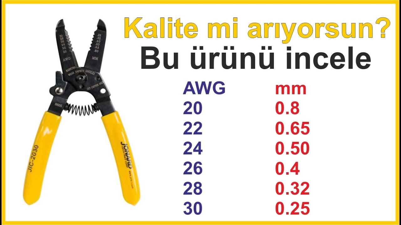 KALİTELİ Kablo Soyma Aleti İncelemesi | Kablo Sıyırma Aleti | Jonard JIC-2030 👌
