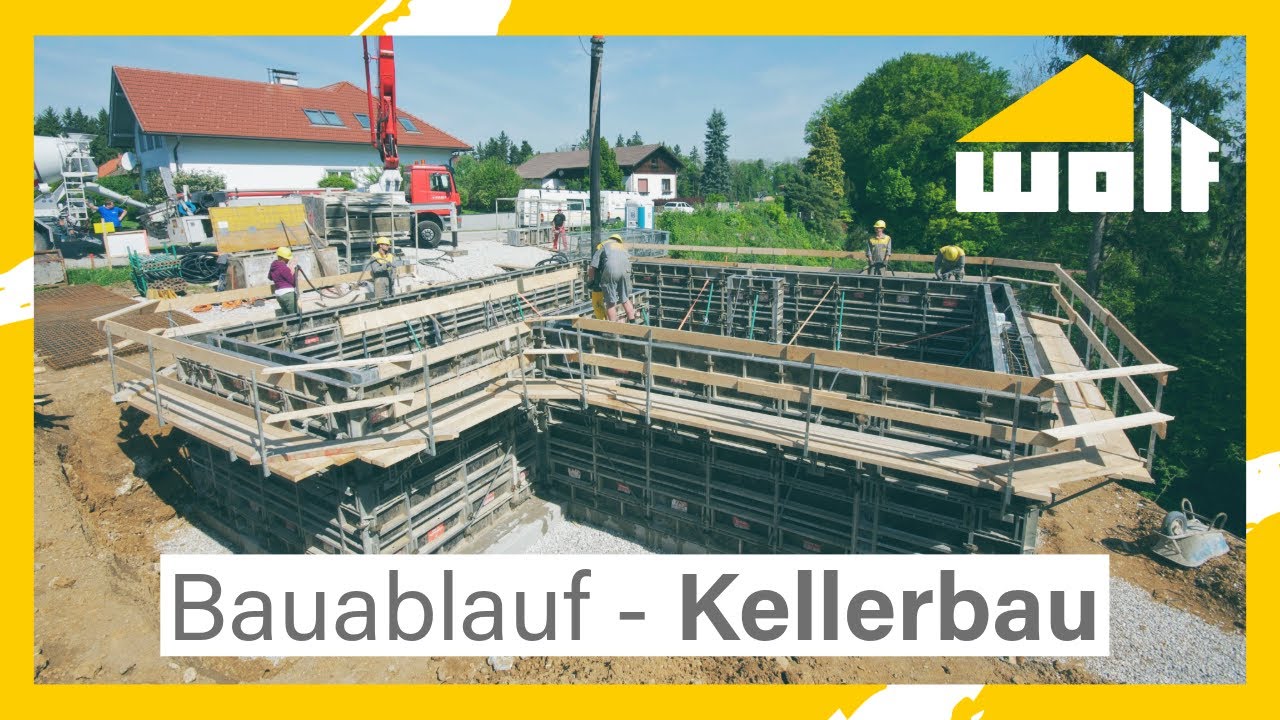 Bauablauf Kellerbau - WOLF Haus