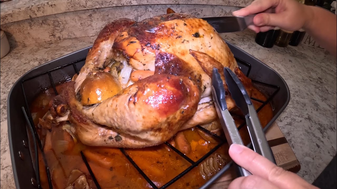 Cajun Butter Roasted Turkey!! Amazing Moist Recipe Roasted With Cheese Cloth To Hold Moisture IN!